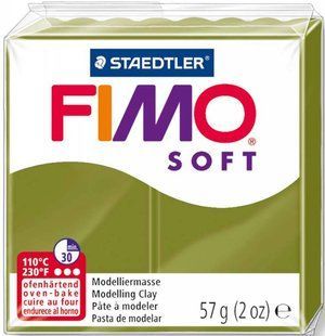 NEW 2018! Пластика Soft, Оливковий, 57г, Fimo 4007817035559 фото