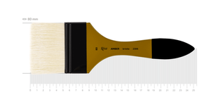 Щетина флейц, AMBER 2306, №80, к.р. пензель ROSA 4823098533498 фото