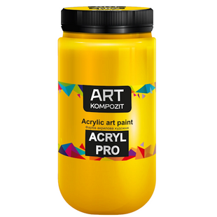 Фарба акрилова 1 л, 116 жовтий основний , Art Kompozit 4820251520036 фото