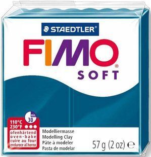 NEW 2018! Пластика Soft, Синій каліпсо, 57г, Fimo 4007817035542 фото