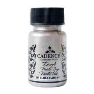 Фарба акрилова, Dora Metallic Paint, 50 мл, Діамантовий, Cadence 8699036726798 фото