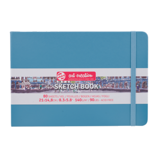 Блокнот для графіки Talens Art Creation, А5 (14,8*21см), 140г/м2, 80л, Lake Blue, Royal Talens 8712079471514 фото